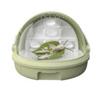 Reptile Feeding Box, Clear Breathable Terrarium Habitat, 7.5 inches Breeding Case for Silkworm, Classroom Science Project Enclosure, Small Animal Housing for School Home Use