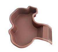 Reptile Feeding Dish, Tortoise Water Bowl, Natural Rock Texture, Easy-Access Climbing Edge, Aquarium Decoration with Ramp for Lizard Bearded Dragon Snake, 13.78x12.2x2.76 inches