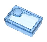 Reptile Food Bowl - Bearded Dragon Food Bowl | Escape Proof Feeder | Polystyrene, 9.5x7cm, with Calcium Powder Compartment, for Mealworms Superworms, Lizards Chameleons Iguanas Tarantulas