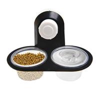 Reptile Food Bowl Water - Gecko Food Bowl | Dispenser with 4 Cups Ledge Accessories Tray | for Tarantula Frog Lizard Chameleons Hermit Crab Snake, Dual-Purpose Feeding Station, PP Material, 11.5x6cm