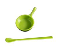 Reptile Food Dish - Leopard Gecko Feeding Bowl with Spoon | Small Feeding Cup for Tarantula Hermit Crab Lizard | for Keepers Breeders Terrarium Cage Shelters | Crested Gecko Food Bowl Set