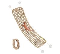 Reptile Hammock Ladder Set - Soft Realistic Climbing Net, Comfortable Tank Accessory, Pet Habitat Enrichment Equipment Kit, Flexible Rope Ladder Hammock Design with Secure Attachment for Chameleon