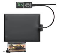 Reptile Heat Pad - Reptile Heating Pad Under Tank, Crab Heater Heat Mat For Reptiles, Reptile-Heating-Pad, Plant Seedlings Supplies With Thermostat, Gecko Heated Mat For Keeper Breeder Lizard Gecko