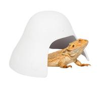 Reptile Hide for Crested Gecko, Reptile Decor for Lizard Tank, Compact Lightweight Reptile Cave, Gecko Tank Accessories for Christmas, New Year, Thanksgiving, Cozy Space for Reptiles for Comfort