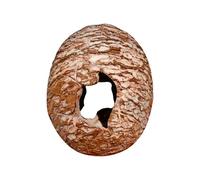 Reptile Hide Out Shelter, Resin Dinosaur Egg Cave for Geckos, Rare Terrarium Accessory, Interactive Climbing and Breeding Burrow to Lizard Tank, Home Garden Or Viewing Room 3.15x4.33 inches