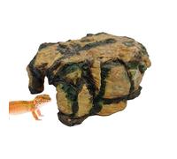 Reptile Hideaway, Turtle Cave | Lizard Rock Hideaway | Décoration du réservoir d'aquarium en résine pour lézards, tortues, reptiles, amphibiens, poissons