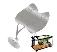 Reptile Leaf Habitat - Realistic Frog and Turtle Decorative Basking Leaf, Suction Cup Climbing and Resting for Gecko Hermit Crab Lizard Chameleon Turtle Indoor Terrarium Aquarium Decor