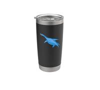 Reptile marin de dinosaure sous-marin bleu plésiosaure Gobelet isotherme en acier inoxydable double paroi