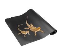 Reptile Mat, 17.72x39.37in Cuttable Waterproof Non Slip Enclosure Liner, Re | Reptile Substrate Mat Carpet for Leopard Gecko, Lizard, Snake, Tortoise, Chameleon, Iguana