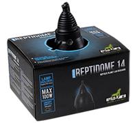 REPTILE PLANET-Support pour lampe terrarium coloris noir Reptile Planet Reptidome 14 - diamètre 14 x H 18,2 cm