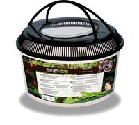 REPTILE PLANET-Terrarium en plastique coloris noir Reptile Planet Repti Box Round - 30 x 19 cm