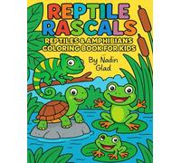 Reptile Rascals: Reptiles & Amphibians Coloring Book for Kids