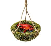 Reptile Resting Climb Hammock, Multi Layer Lizard Hammock System, Aesthetic Moisture Retention Habitat Sling, Breathable Mesh Gecko Lounge Bed, Suction Mount Basking, Terrarium Use Indoor