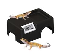 Reptile Shelter Habitat Decor with Humidity and Temperature Sensor