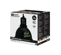 Reptile Systems D3 E27 BLACK EDITION Lampe à pince en céramique avec réflecteur | PETIT 140 mm | 75 W MAX