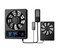 Reptile Tank Ventilation Fan - 1x Ventilation Fan For Reptile Enclosure | Smart Cooling Fans With LED Display | Strong Wind Vent Fans, Low Noise Cooling Device For Amphibians, Reptiles, Snakes