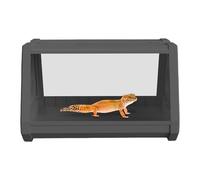 Reptile Terrarium, Multifunctional Habitat Cage for Bearded Dragon, Trapezoidal Expanding View Enclosure, Ideal Reptile Tank for Scorpions, Hermit Crabs, and Small Pets