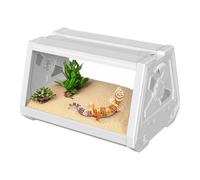 Reptile Terrarium Trapezoidal Habitat Cage Expanded Viewing Design