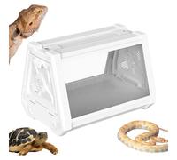 Reptile Terrariums, Multifunctional Habitat Cage, Trapezoidal Design Expanding Viewing Field, Reptile Tank for Scorpions and Hermit Crabs, Bearded Dragon 10.63x7.48x7.48 inches