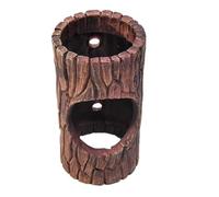 Reptile Tree Cover, Resin Lizard Sleeping Cave, Realistic Hollow Log Shelter, Waterproof & Compact Design, Safe & Comfortable Habitat for Terrariums, 14.2 X 8.5cm/5.59 X 3.35in