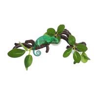 Reptile Tree - Terrarium Flora Shroud Bio-Mimicry Branch Realistic Bark, Naturalistic Habitat Mimic Textured Climbing Pole Suction Grip Bough | Vacuum Mounted Limb for Chameleon Snake Tank