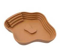 Reptile Water Dish, Tortoise Bathing Pool, Habitat Accessories with Ramp, Ideal for Salamander, Bearded Dragon, Lizard, Frog, Snake, Gecko Enclosure Setup, 9.65x8.58x1.57 inches