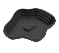 Reptile Water Dish - Tortoise Bathing Pool with Ramp | Reptile Sloped Water Bowl & Turtle Basking for Snakes Hermit Crabs Turtles Terrarium Feeding & Bathing Dish