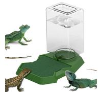 Reptile Water Dispenser, Automatic Waterer for Tortoise and Turtle, Bearded Dragon Water Dispenser, Lizard Water Dispenser, Reptile Hydration System for Turtles, Lizards, and Other Reptiles