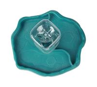 Reptile Water Feeder - ABS 2 in 1 Feeding Dish 15.5×17.3×18cm | Lizard Food and Water Bowl for Gecko Chameleon Snake Turtle Frog Terrarium Tank Use and Wateř Bowl.