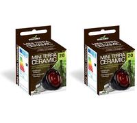 Reptiles Planet - Mini Terra Ceramic 20 W - Ampoule Chauffante pour Reptiles, Aucune (Lot de 2)