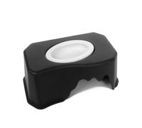 REPTILES PLANET - Plastic Cave with Bowl - Grotte en Plastique avec Bol - Noir - 10 x 16,8 x 7 cm