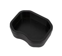 REPTILES PLANET - Plastic Dish Black M - Gamelle en Plastique - Noir - 9,8 x 7,5 x 2,8 cm