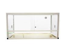 REPTILES PLANET-Terrarium pour reptile coloris blanc en aluminium Reptile Planet Élégance - 100 x 45 x 50 cm