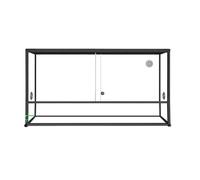 REPTILES PLANET-Terrarium pour reptile coloris noir en aluminium Reptile Planet Élégance - 100 x 45 x 50 cm