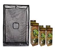 Reptiles Planet - Virarium Naturarium pour reptile grillagé 75 x 45 x 75 cm M