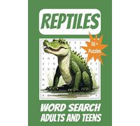 Reptiles Word Search Adults And Teens: Word Search Puzzles with Easy-to-Read Print about Anatomy, The Body, Health and More | 6x9 inches, 110 pages | ... Gift for Vacations, Holidays and Free Time