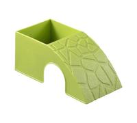 Reptilien-Futter-Schale - 2 en 1 dekoratives Versteck - Schildkröten-Futter- und Wasserschalen-Ornament - Für Bartagamen, Hornfrösche, Spinnen, Geckos, Schildkröten und