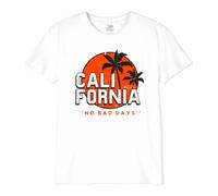 Republic Of California « California No Bad Days » BOREPCZTS069 T-Shirt Garçon, Blanc, Taille 06 Ans