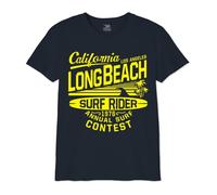 Republic Of California « California Surf Rider » BOREPCZTS066 T-Shirt Garçon, Navy, Taille 10 Ans