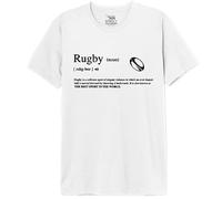 Republic of California « Definition Rugby » MEREPCZTS130 T-Shirt Homme, Blanc, Taille M