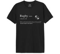 Republic of California « Definition Rugby » MEREPCZTS130 T-Shirt Homme, Noir, Taille M