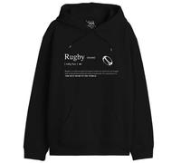 Republic Of California « Definition Rugby » UXREPCZSW033 Sweatshirt Homme, Noir, Taille M