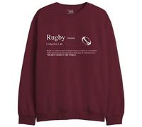 Republic Of California « Definition Rugby » UXREPCZSW045 Sweatshirt Homme, Bordeaux, Taille M