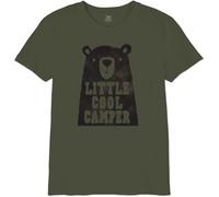 Republic Of California « Little Cool Camper » BOREPCZTS039 T-Shirt Garçon, Kaki, Taille 14 Ans