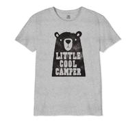 Republic Of California Little Cool Camper imprimée T-Shirt Enfant Garçon Fille Tee-Shirt Mode Casual Été Confortable à Manches Courtes et col Rond en Coton,Gris Melange_Taille 14 Ans