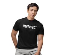 REPUBLIC OF CALIFORNIA Men's Imperfect Dad imprimé T-Shirt Father's Day Gift - Men's Christmas Dad of Love Grandpa Stepfather Husband Birthday Gift,Noir_Large