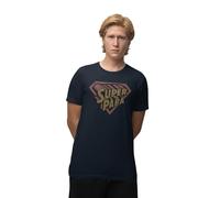 REPUBLIC OF CALIFORNIA Men's Super Papa Vintage imprimé T-Shirt Father's Day Gift - Men's Christmas Dad of Love Grandpa Stepfather Husband Birthday Gift,Bleu Marine_XX-Large