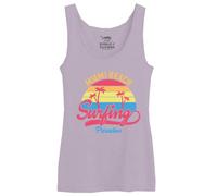 Republic of California « Miami Beach Surfing Paradise » WOREPCZTK030 Débardeur Femme, Lila, Taille XXL