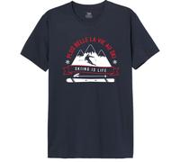 Republic Of California « Plus Belle La Vie Au Ski Skiin is Life » MEREPCZTS073 T-Shirt Homme, Navy, Taille L