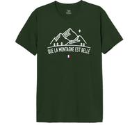 Republic Of California « Que La Montagne Est Belle » MEREPCZTS044 T-Shirt Homme, Vert, Taille XL